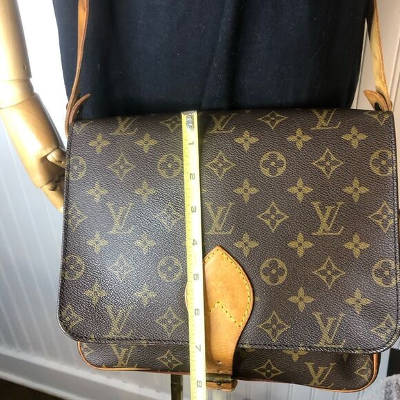 LOUIS VUITTON Cartouchiere GM Monogram Crossbody Shoulder Bag Authentic SL0941 - Picture 10 of 16